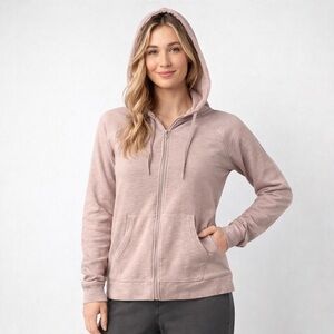 Calvin Klein Performance Full Zip Hoodie Women’s Size L Mauve Pink Lightweight